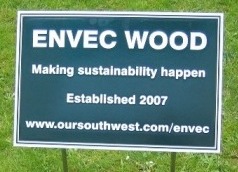 ENVEC wood sign photo